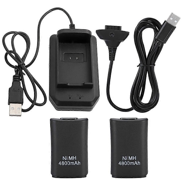 För XBOX 360 Uppladdningsbart Batteripaket 4800mah Ersättningsbatteripaket för XBOX 360