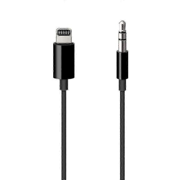Lightning til 3,5 mm lydkabel for Apple (1,2 m) – svart