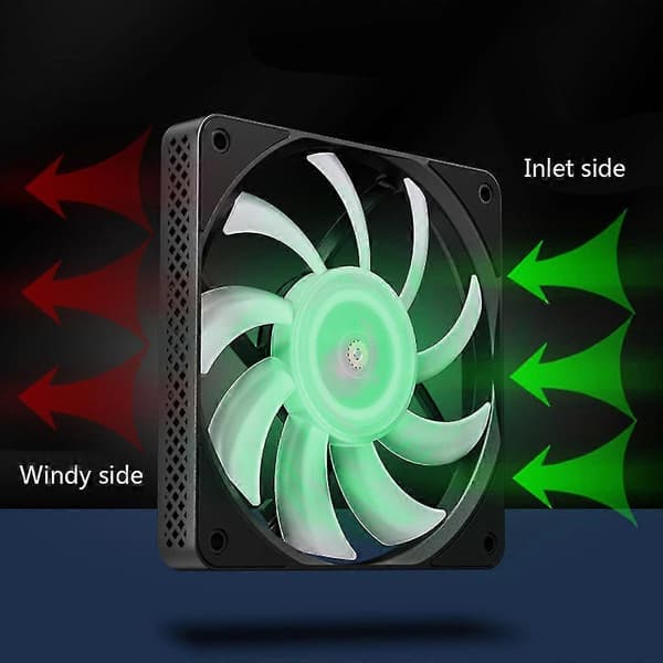 Case Fan Computer Køling Køler Blæsere Led 5v Argb 3pin Pwm Farverig Radiator