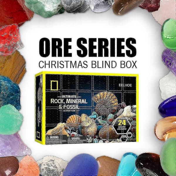 EELHOE Julklappsbox Julmalms-presentbox Nedräkning 24:e Överraskningspresentbox Blind Box -4176494336782
