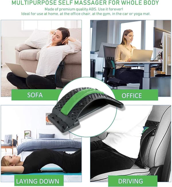 Ryggmassage Magisk Sträckare Fitness Stretching Utrustning