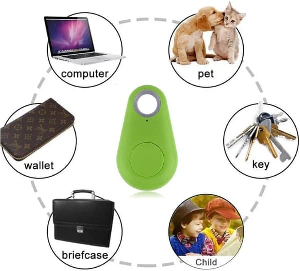 Trådløs Bluetooth 4.0 Nøglefinder, Smart Nøglering Bluetooth GPS Genopladelig Nøglefinder, GPS Integration, Bluetooth Tracker til Pung Bagage Kæledyr