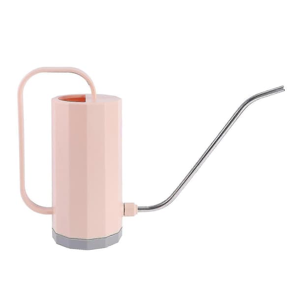 1200 ml S-formet vandkande med lang tud, plastik, bærbar, til havearbejde (hvid)