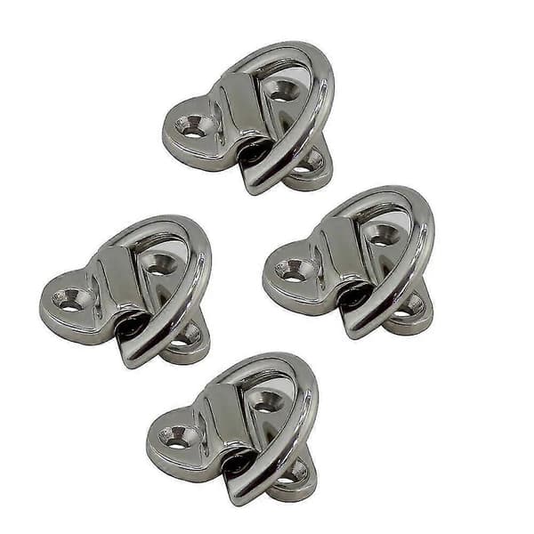 8 mm 316 rustfrit stål foldbar øjeplade med ring 8 mm kraftig marinehardware foldbar øjeplade