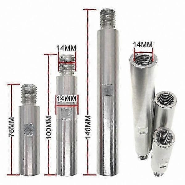 Slipeadapterstang med M14-gjenge for børstehodeforlengelser 75-140mm