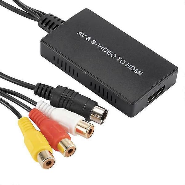 AV Svideo til HDMI-konverter RCA til HDMI-konverter Audio Video Adapter Connector