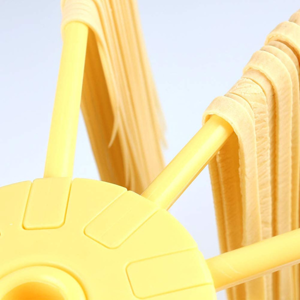 Sammenklappelig pastatørringsstativ, sammenklappelig plast (gul)