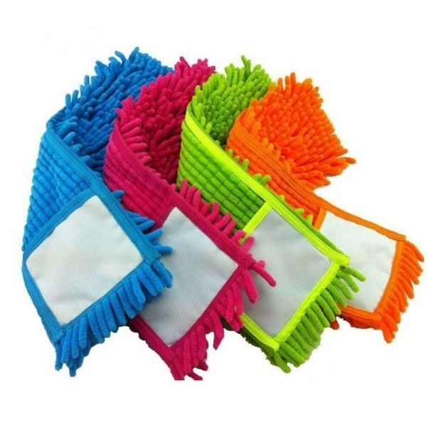 1 x Mikrofiber Mopp Refill Utskiftningshoder Støv Gulvklut Rengjøring Vaskbare Puter Mopphode (Assortert Farge)