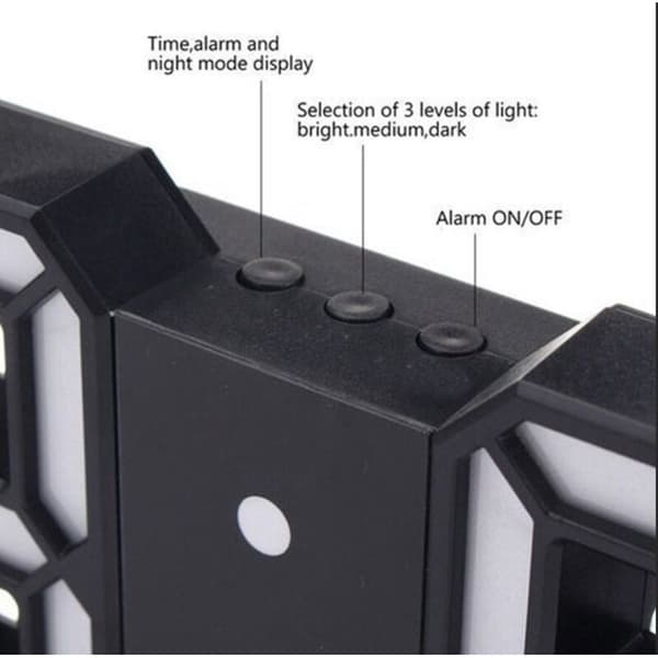 LED Väggklocka Väckarklocka LED Digital Väggklocka Reloj De Pared Klocka Alarm Digitala Alarm Bordsklocka Digitala Väggklockor Digitala LED Väggklockor