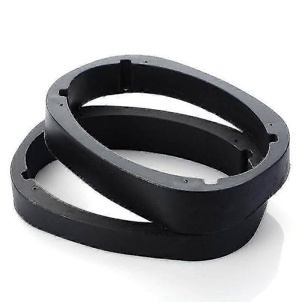 Bilhøjttaler Spacer Adapter 6x9 tommer Universal Eftermontering Sort 2 stk Inkluderet