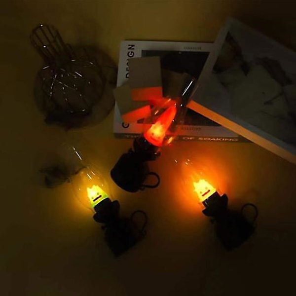 Tegneserie Anime Flamme Dekorativt Lys med Håndtak Lett Bærbar Flyttbart Slott Parafinlys Atmosfære Lampe