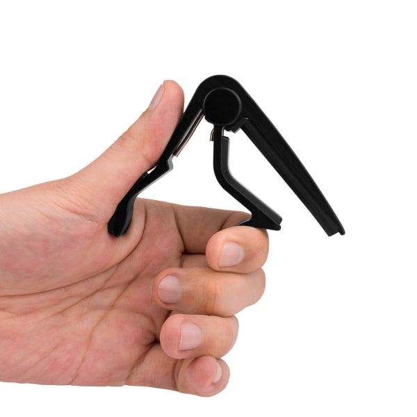 Hurtigudløsning Capo til guitar, til elektrisk guitar, (Capo-sort)