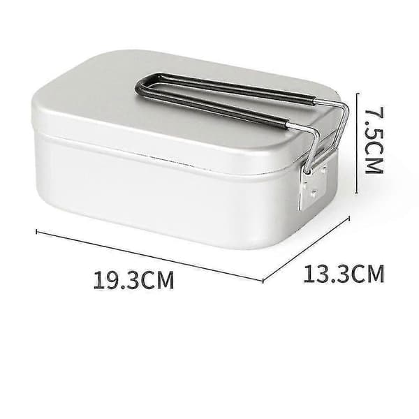3-delars Set Camping Hopfällbar Aluminiumlegering Servis Picknicklåda Utomhus Matbehållare Lunchlåda