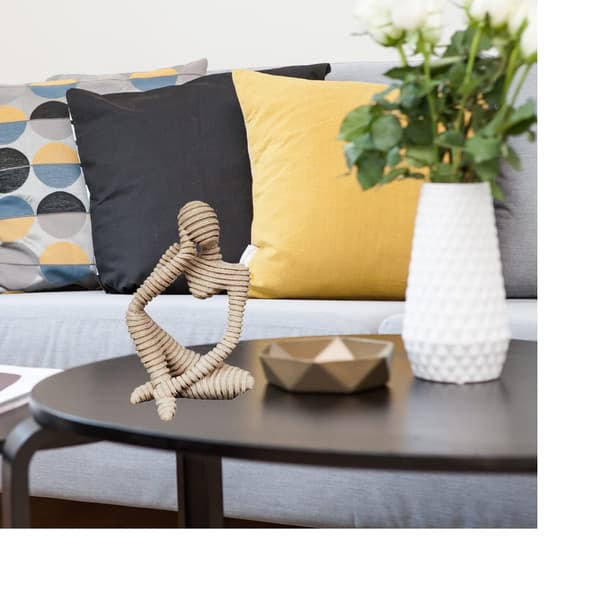 Tenker Statuer Resin Abstrakt Skrivebordsdekor ( Stripe - Venstre ) A