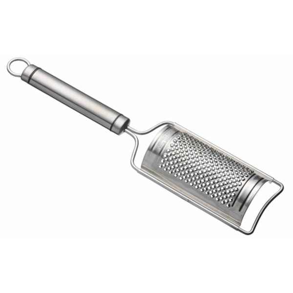 Professionel flad ostrivejern, rustfrit stål, 21 cm, sølv