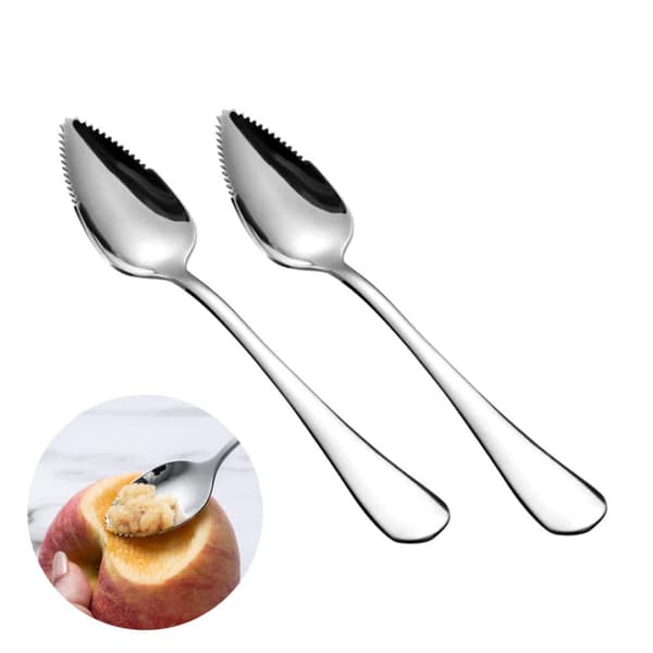Grapefruktsked, 2-pack, 17 cm, silver