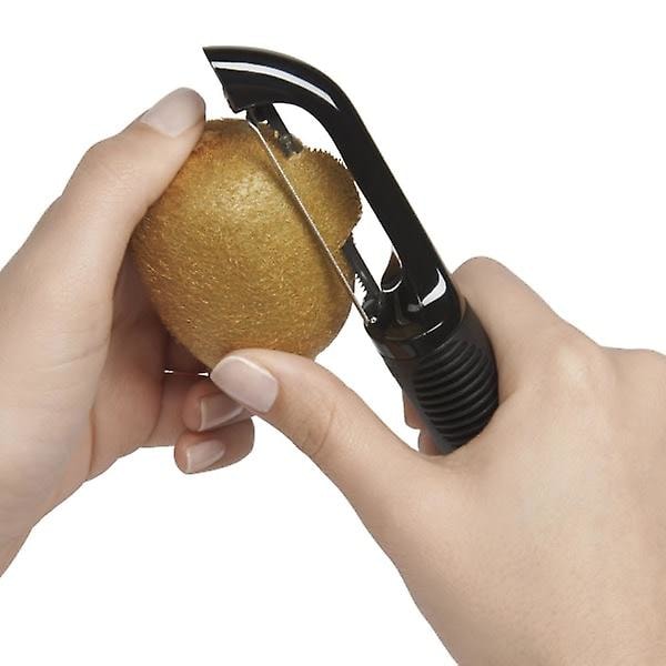 Potatisskalare med silikonhandtag Svart