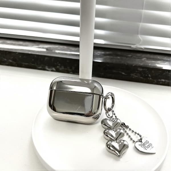 Kompatibel med AirPods 4 Etui Blød TPU Sød Mode Spænde Pend