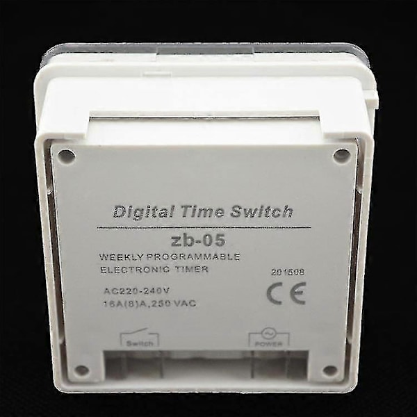 DC 12V Timer Switch 16A Digitalt Elektronisk Relæ