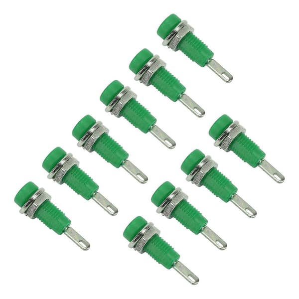 2mm Bananplugg Panelkontakt Utvidet Post Pluggadapter for Elektronisk Instrument (10 stk)