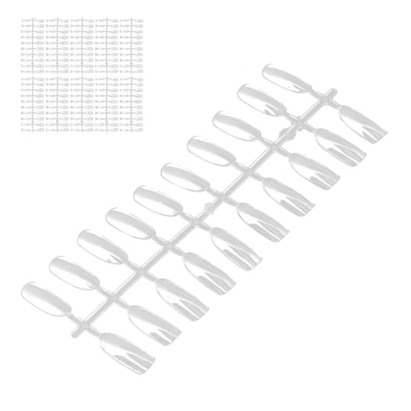 200 st Transparenta Lösnageltippar Nagelkonst Display Material