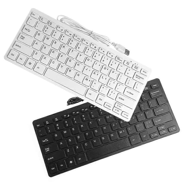 Mini Slim Multimedia USB Kabelanslutet Externt Tangentbord För Notebook Laptop PC Dator