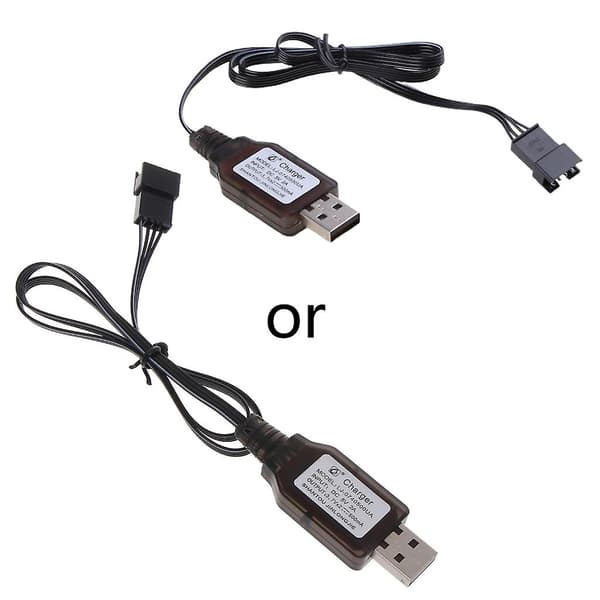 7.4v batteri Sm-4p USB kabel oplader Rc kraftig båd speedbåd R/c legetøj