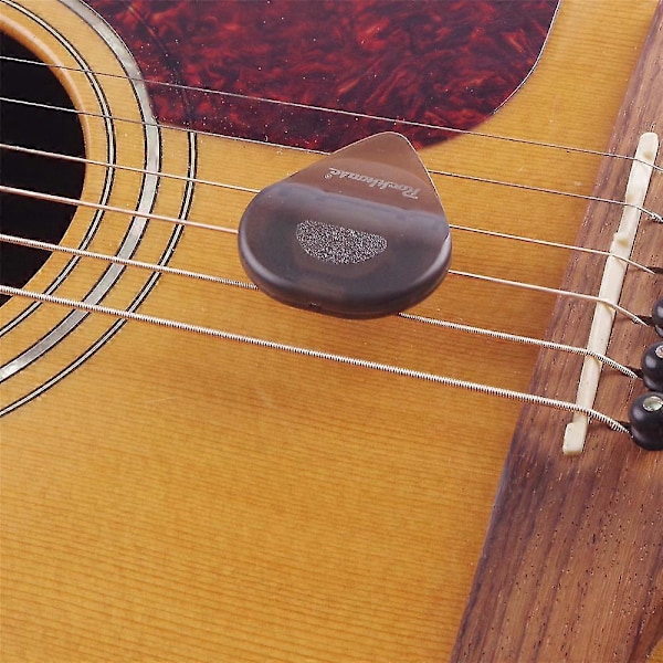 Snygg LED-upplyst lysande gitarrplock Touch Luminous Elektrisk Gitarr Ukulele Bas Plectrum Kreativa Gåvor purple