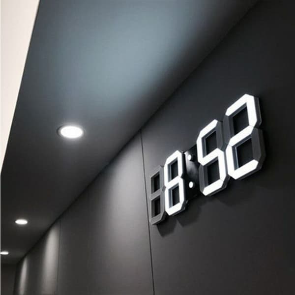 LED Väggklocka Väckarklocka LED Digital Väggklocka Reloj De Pared Klocka Alarm Digitala Alarm Bordsklocka Digitala Väggklockor Digitala LED Väggklockor