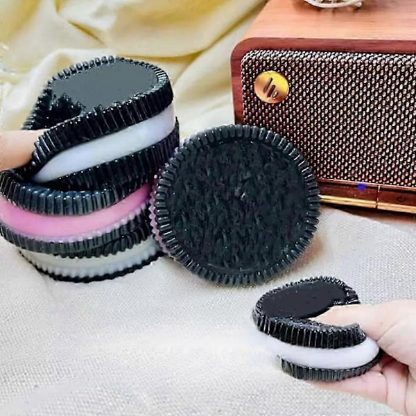 Stor Oreo Keks Kläm-Leksak Mochi Taba Stressavlastande Leksak Present Pink Sandwich