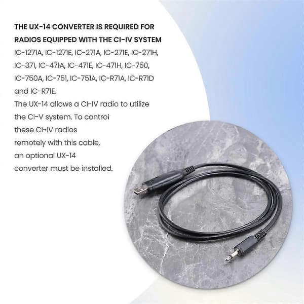 CI-V Cat Interface-kabel för Icom CT-17 IC-706 Radio med CD CT17
