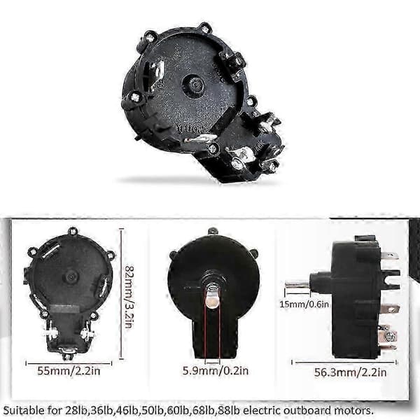 12V Elektrisk utombordsmotorkontroller Marin propellerhastighet Passar 28lb 36lb 46l)