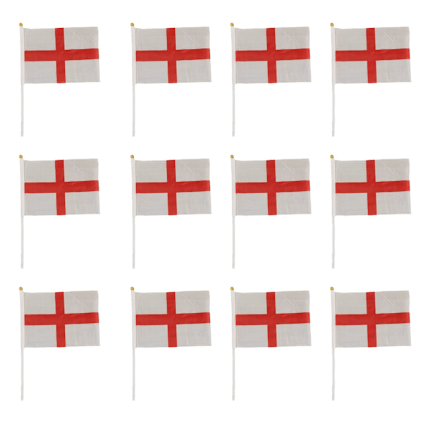 25 kappaleen pakkaus Pyhän Yrjön lippua Englannista käsin heiluttavaa kangasta England