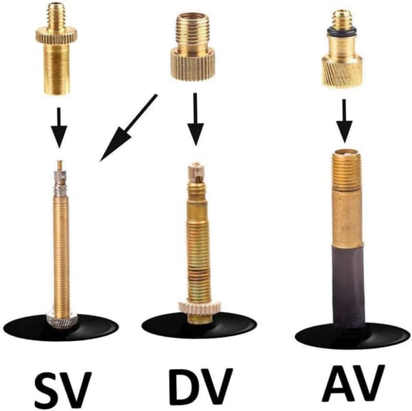 1 Set cykelventil adapter cykel slang pumpnål munstycke adapter bilpump för däck biladapter bilsats golvpump adapter cykeladapter cykelpump