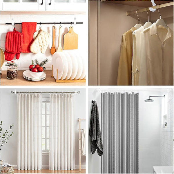 4 st Gardinstångsfästen, Takgardinstångshållare, Draperikrokar