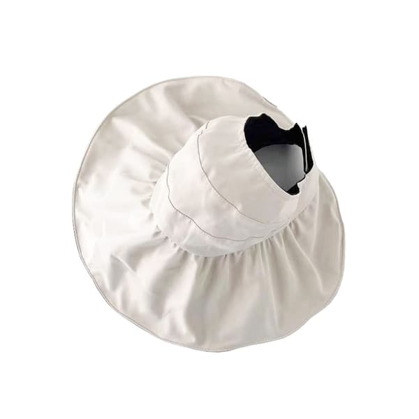 Hattar Dam Sunhattar Stor Bred Brätte Hästsvanshatt (Beige)