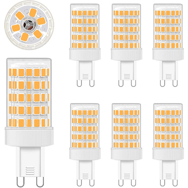 G9 LED 10W, G9 LED-lamput lämpimän valkoinen 2700K AC 220V 6 kpl