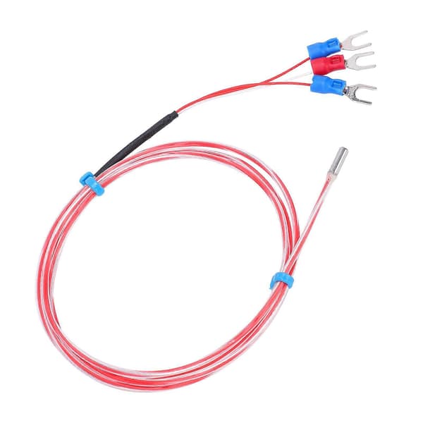 Vanntett PT100 Temperatursensor 3 X 20mm Termistor Probe -50 til +300 (3m)