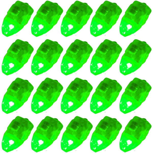 30 kpl LED-valopalloja paperilyhtyihin vihreä (1,4x3,3x1,2cm)