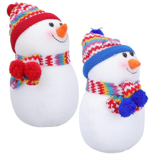 2 st Jul Snögubbe Docka Juldekoration Julklapp Vit