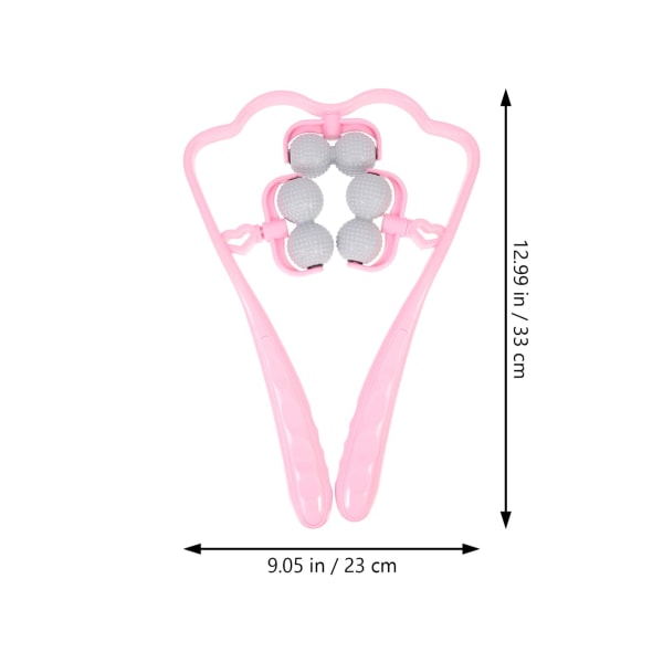 Niskahieronta rulla niskaan ja hartioihin lihasten rentouttamiseen, vaaleanpunainen