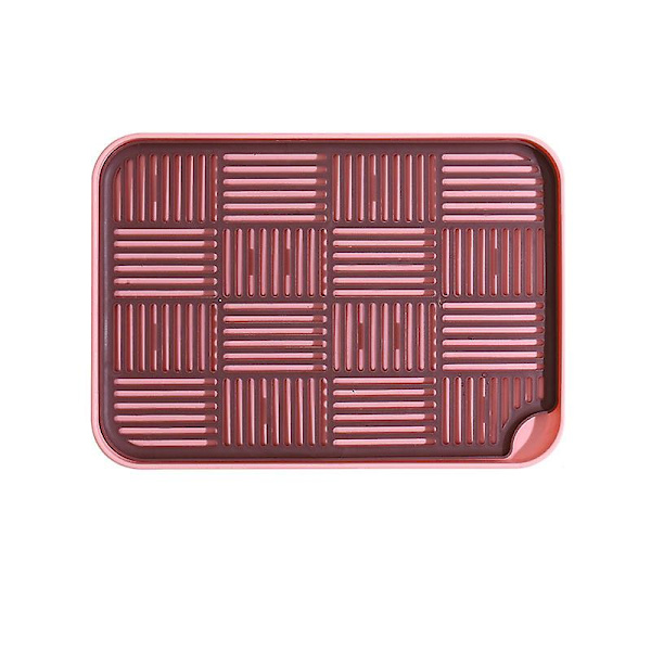 Droppbricka, diskställ med droppbricka, diskställ för disk, droppställ för kök rosa pink