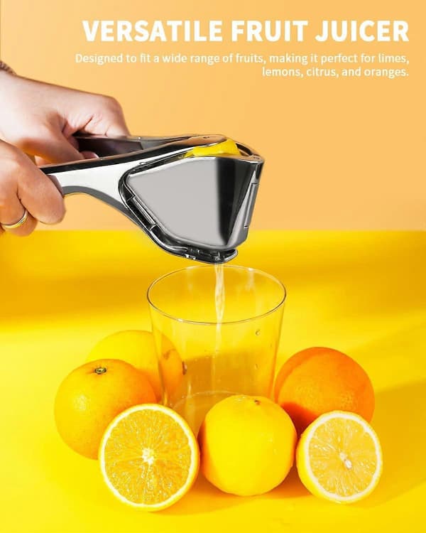 Citronpresser, citronpresser i rustfrit stål, manuel presse til citroner