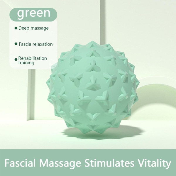 Spikig massageboll, mjuk spikig massageboll för fötter rygg, djupvävnad, muskelåterhämtning, triggerpunkt, myofascial release