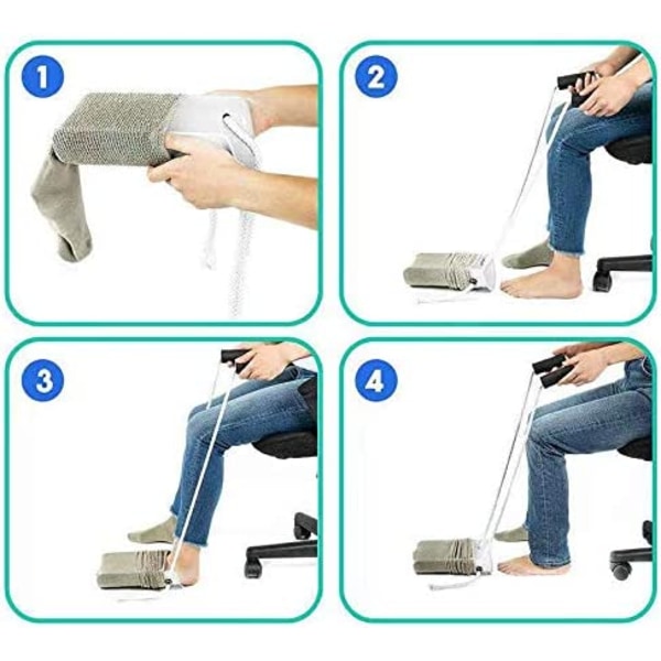 Socks Aid Easy på och av Assist Device för äldre/gravida