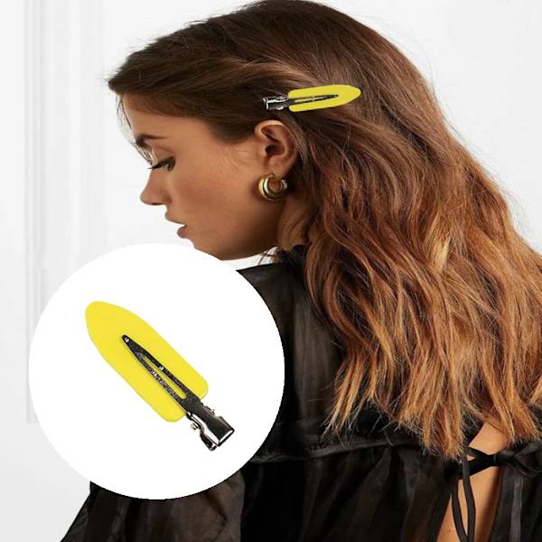 Saumattomat hiuspidikkeet, 10 kpl hiuspinnin kiharaklipsejä, hiuspidikkeet, hiusneulat, luo muodikas kampaus, keltainen yellow