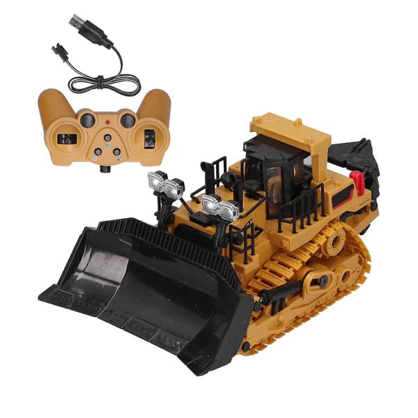 24CH Fjärrkontroll Ingenjörsfordon Leksak Bandtraktor för Barn Present