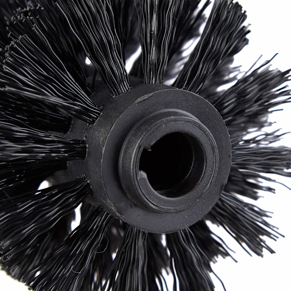 Toiletsbørstehoved i et sæt med 5, løse toiletbørster 10mm gevind, udskiftningsbørstehoved diameter 8 cm, sort