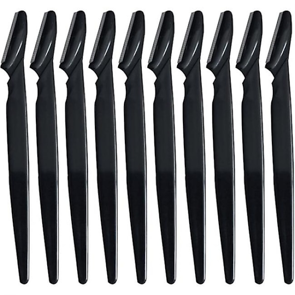 10 st Eyebrow Razor - Svart Svart