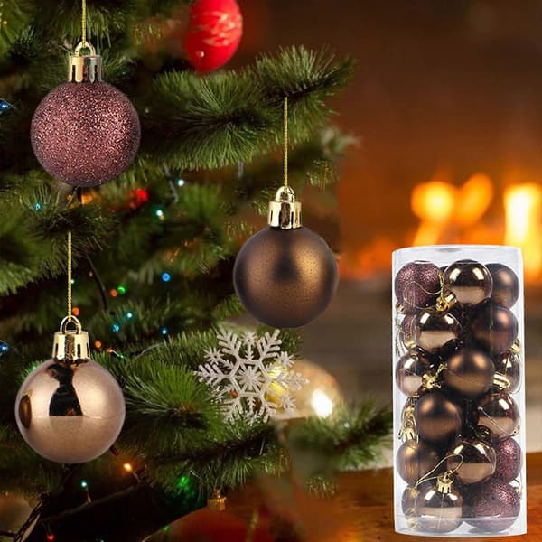 Julekule Julepynt 24 Julekule Sett Juletre Anheng Julepynt Julepynt
